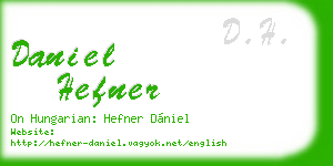 daniel hefner business card
